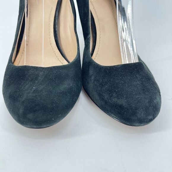 Vince Camuto Womens Suede Pump Shoes Stiletto Heels Slip On Black Size 6.5M - Picture 4 of 13